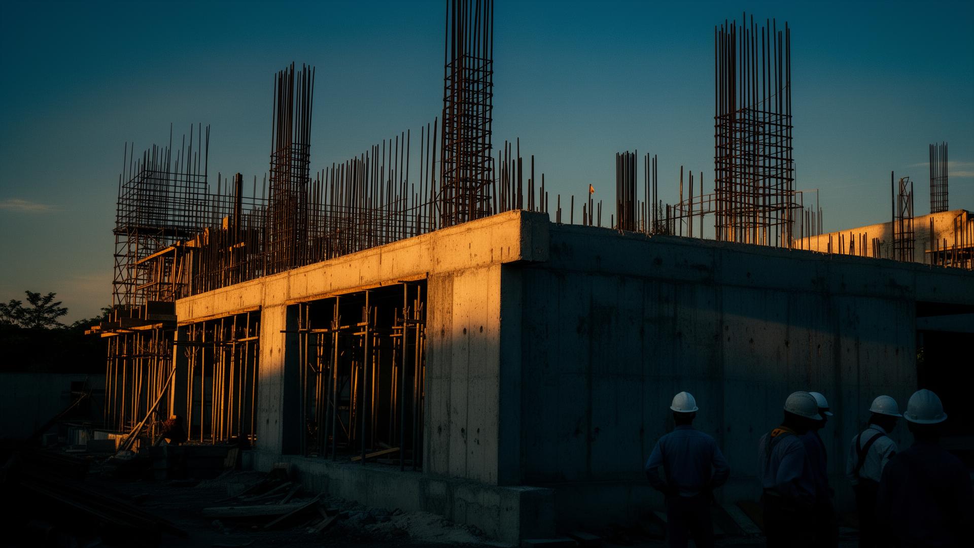 Sitio de construcción industrial